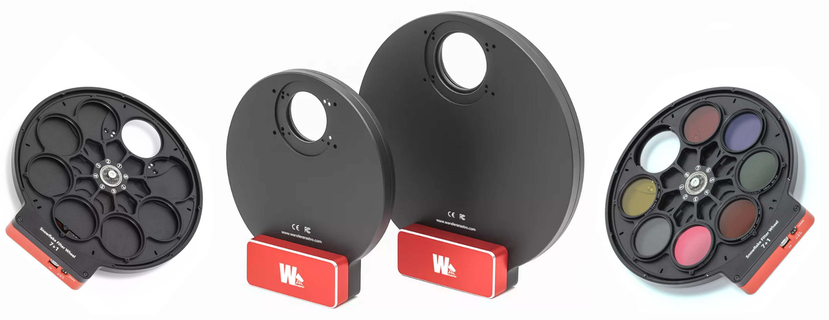 Wanderer Astro Snowflake 8x50 Filter Wheel for 50mm & 2" Filters banner 