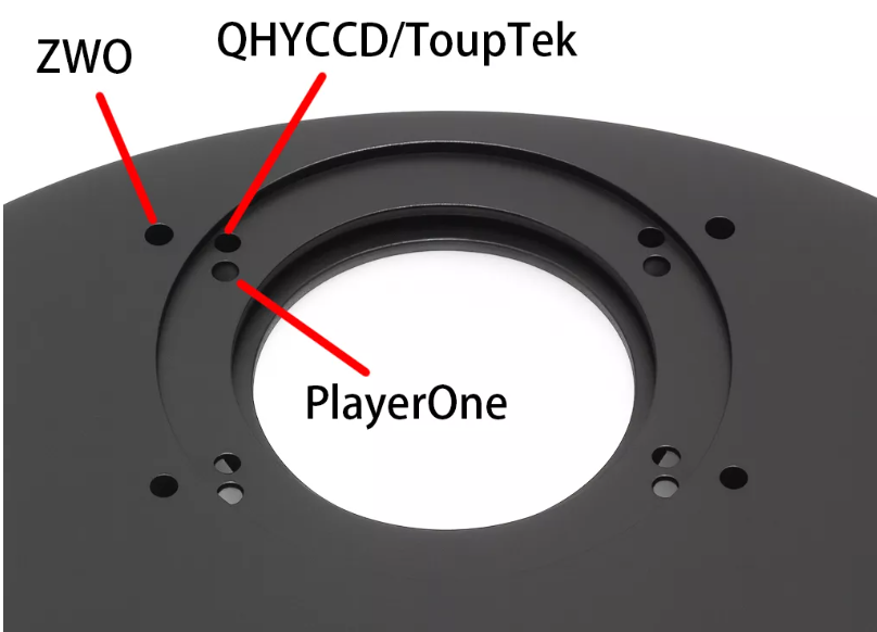Wanderer Astro Snowflake 8x50 Filter Wheel for 50mm & 2" Filters versatile camera connection.