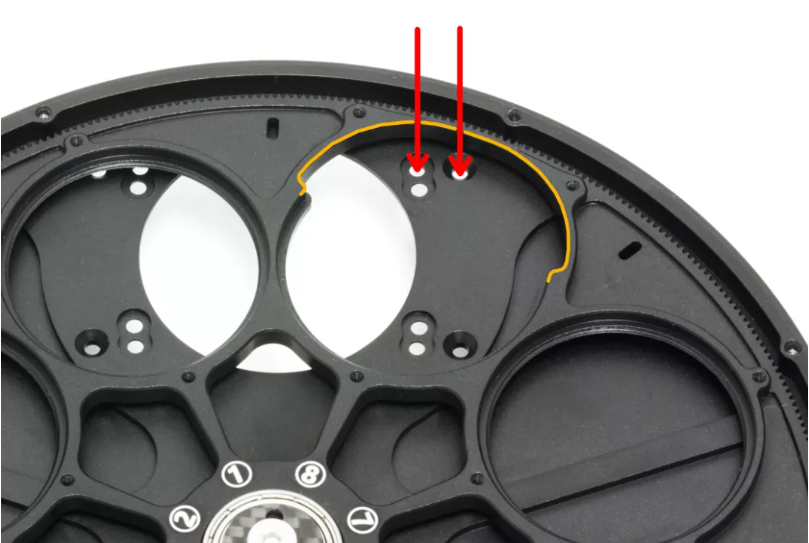 Wanderer Astro Snowflake 8x50 Filter Wheel for 50mm & 2" Filters easy and flexible camera connection.