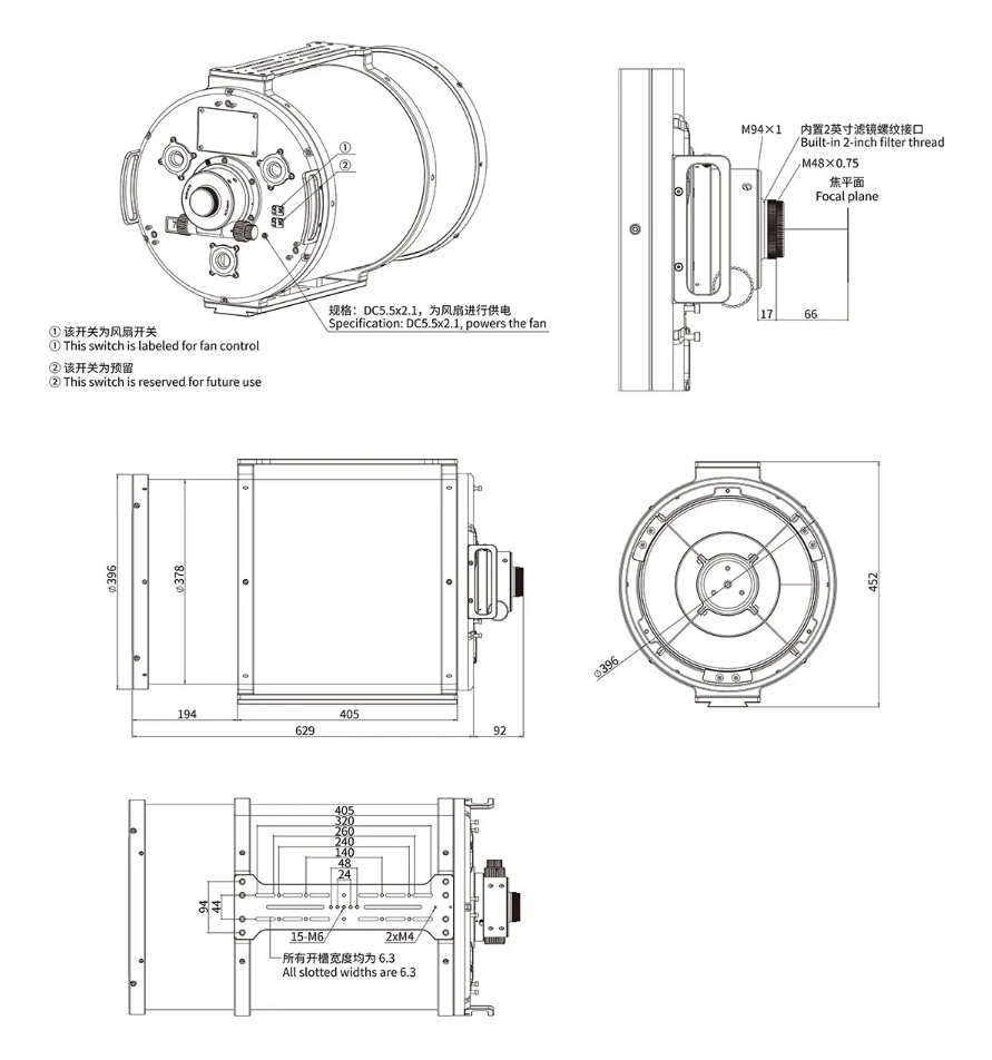 SCA310 Mechanical Diagram