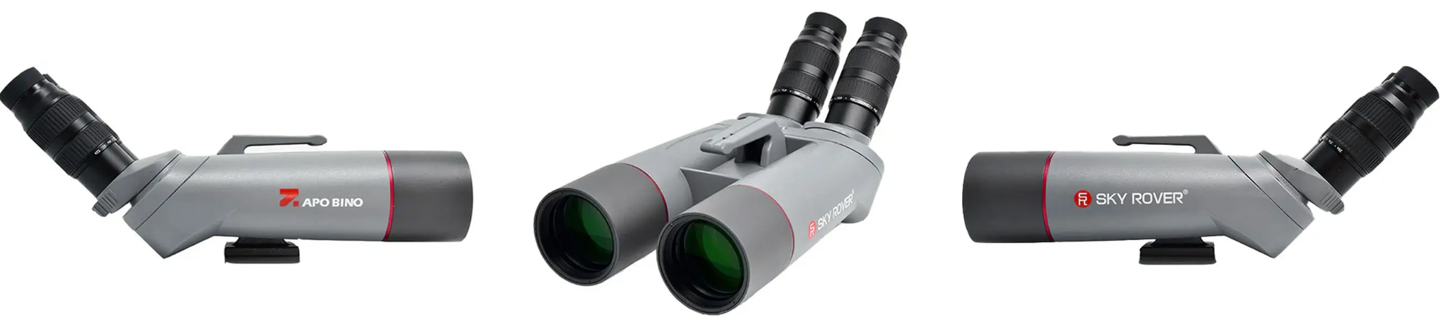 Sky Rover 120mm Giant Binoculars banner showcasing all sides 