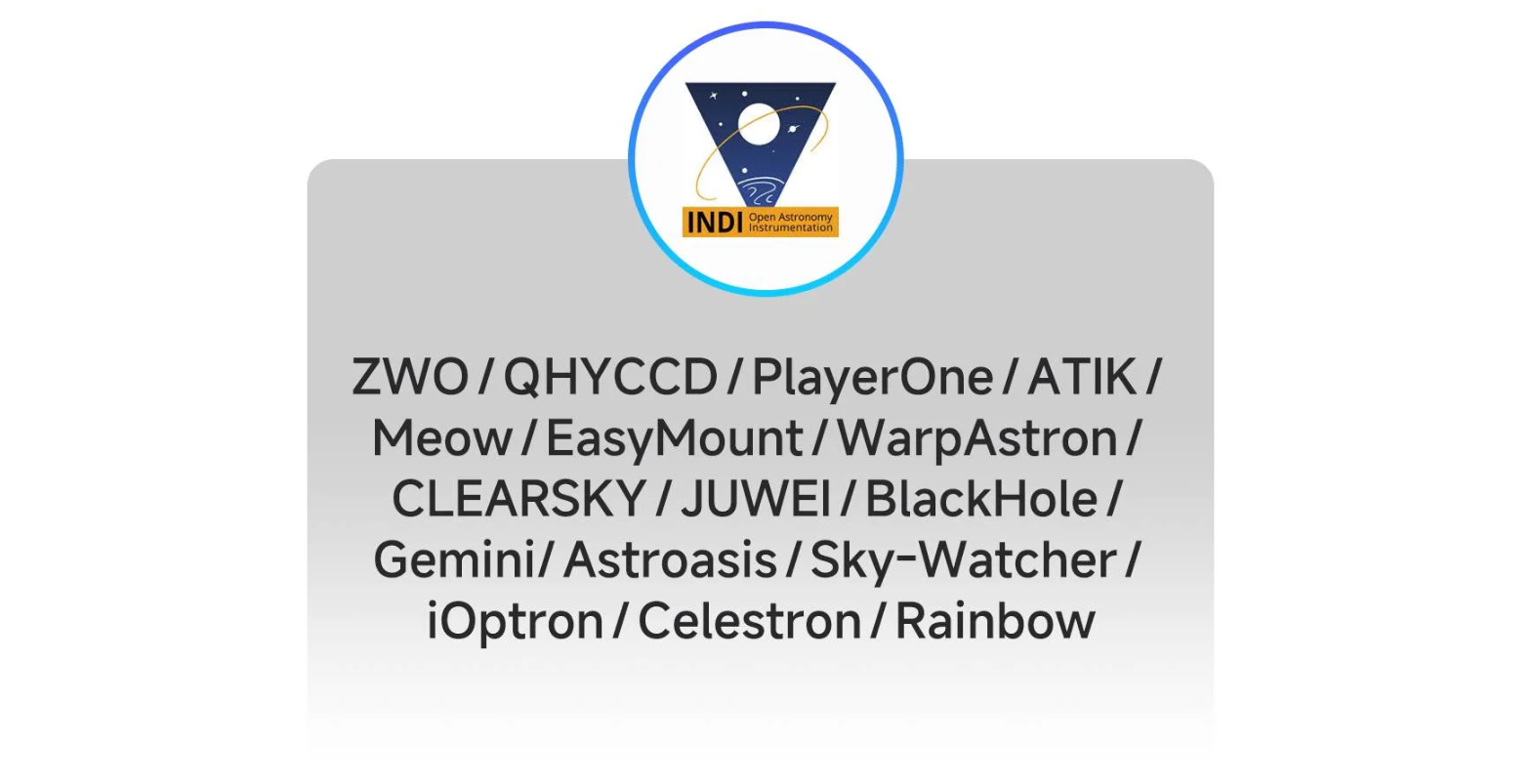 Stellavita ToupTek AstroStation Astrophotography Controller INDI Compatibility list.