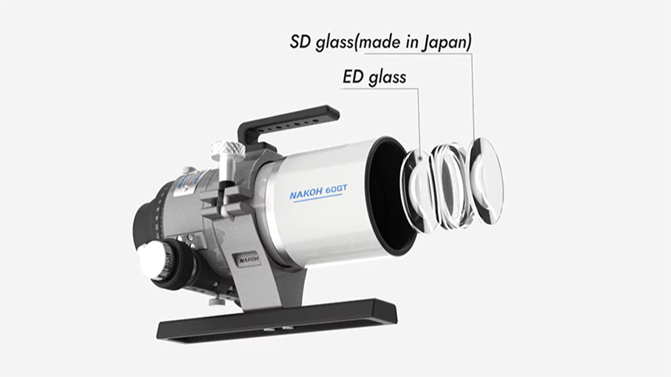 Nakoh 60GT 60mm f/6 Triplet APO Astrograph SD and ED glass.