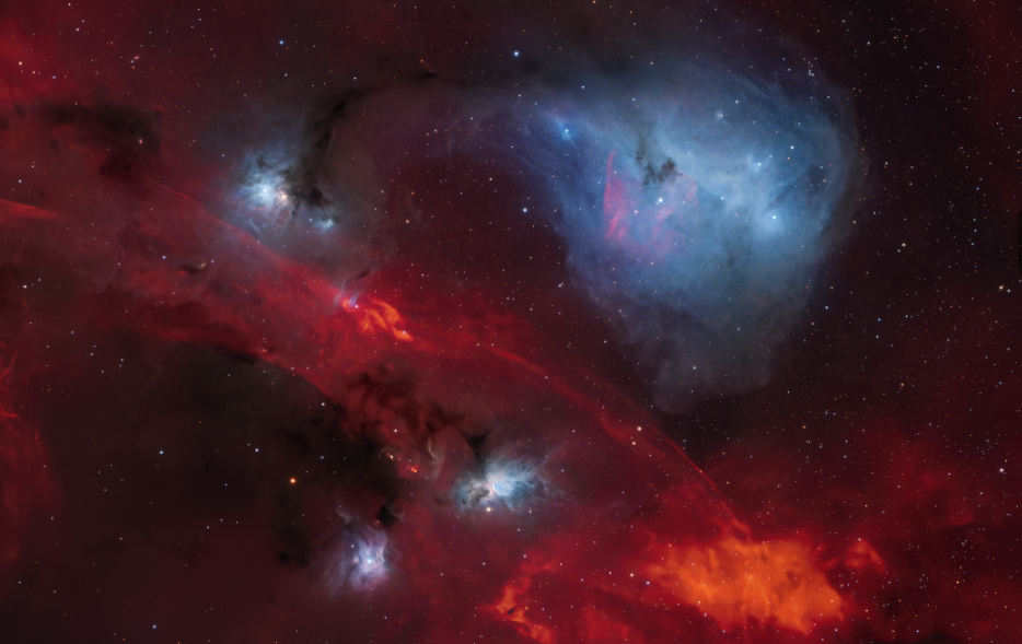 ZWO ASI2600MM Duo APS-C Cooled Color Astronomy Camera example narrowband image of IC-447.