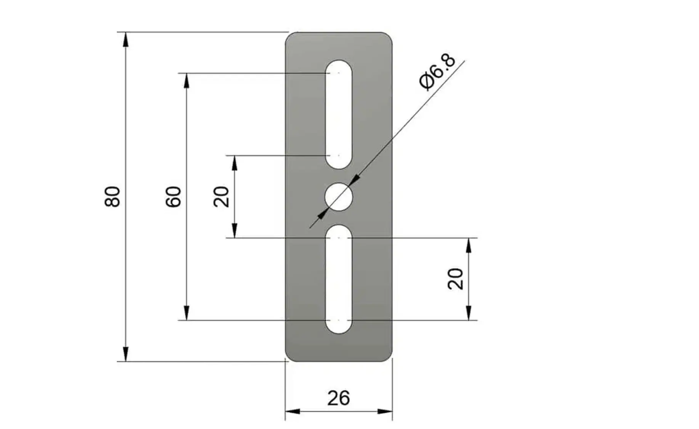 Riser blocks bolt spacing diagram
