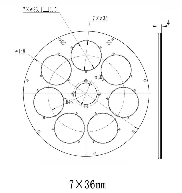 ToupTek AFW-L mechanical diagram