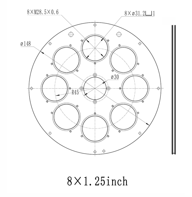 ToupTek AFW-L mechanical diagram