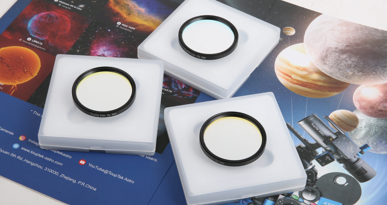 Touptek Astro filters SHO set with packaging 