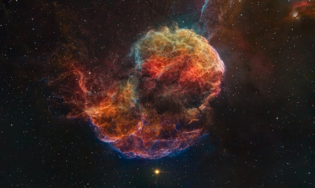 Touptek Astro filters SHO set example nebulae image