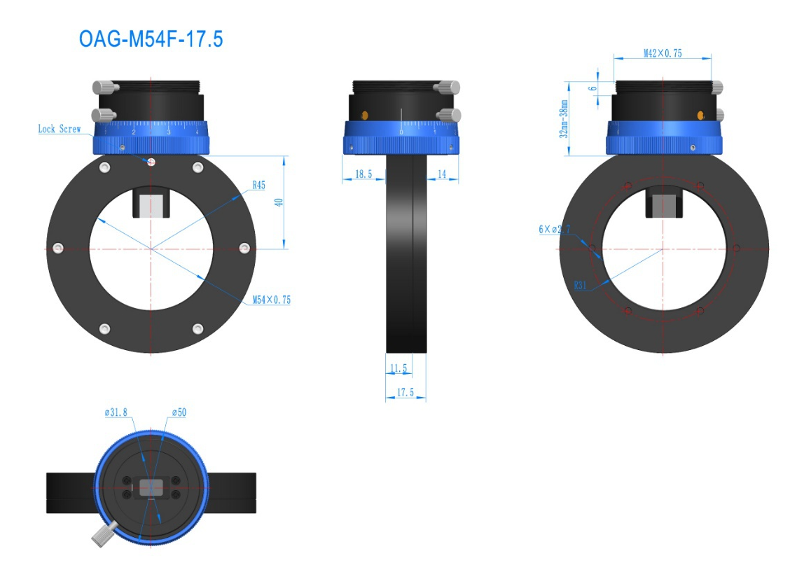 ToupTek OAG-L mechanical specifications