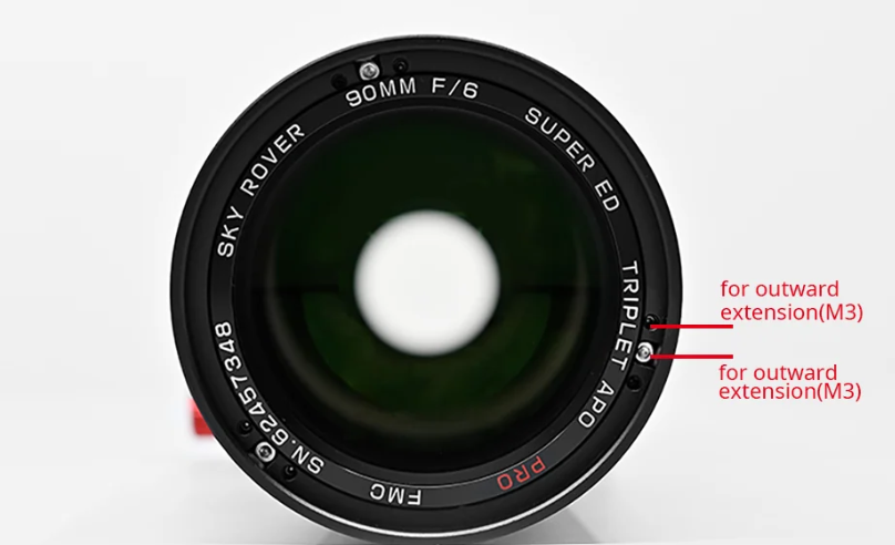 Sky Rover Optics 80 APO PRO F/6 Telescope - backfocus