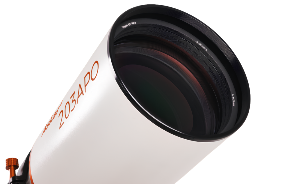 Askar 203 APO front lens.