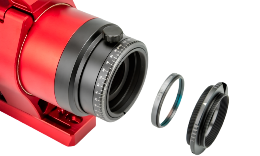 William Optics RedCat 51 III built in 2" filter threading.