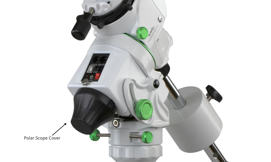 Star Adventurer GTi built-in illuminated polar scope. 