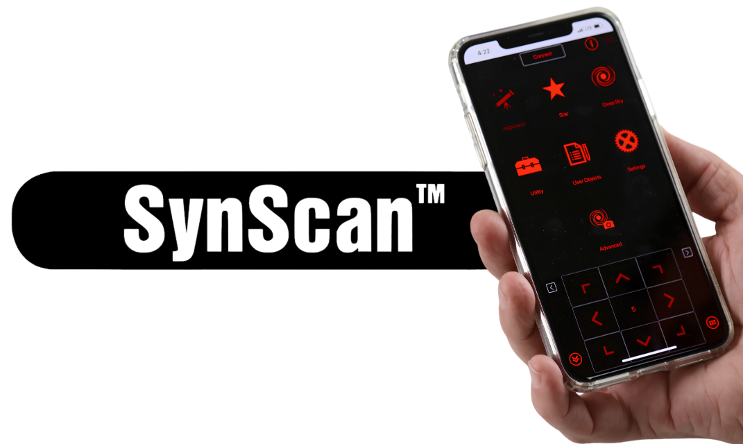 Star Adventurer GTi synscan app for wireless control.