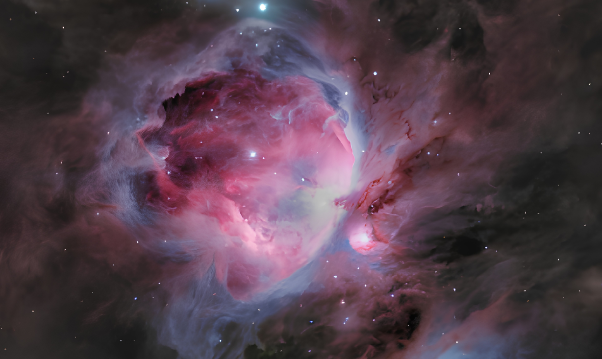 Askar 120 APO refractor example image of the Orion M42 nebula.