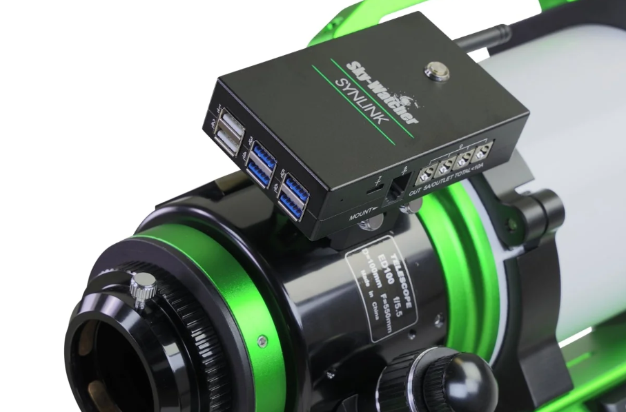Replace the Clutter - Close up of SynLink Controller on Telescope