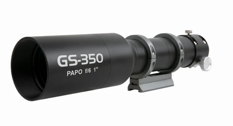 ToupTek GS-250 PAPO astrophotography guide scope mounted with DSLR cameras for portable imaging setups