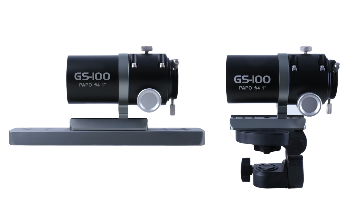ToupTek GS Series guide scope with ToupTek planetary and guide cameras attached for astrophotography and guiding