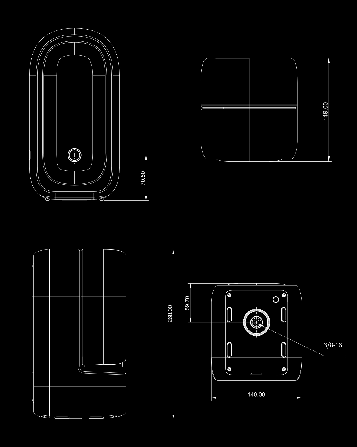 ZWO Seestar S50 mechanical diagram.