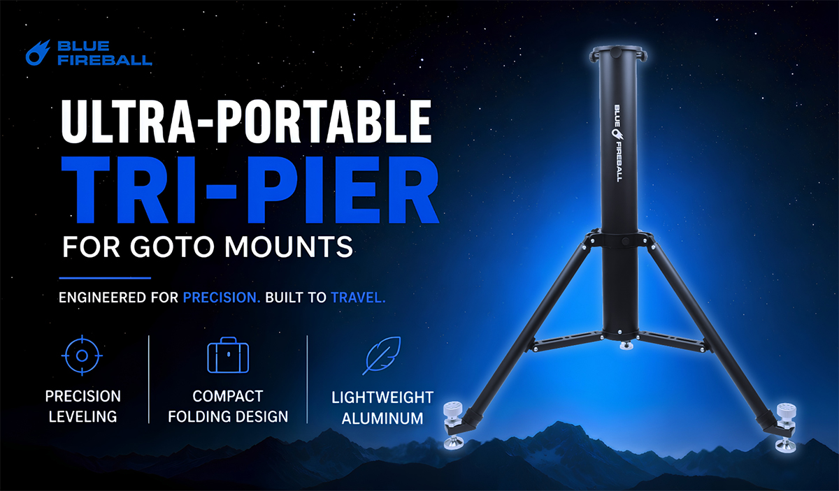 Telescope Tripod Blue Fireball Tri-Pier GoTo Mounts