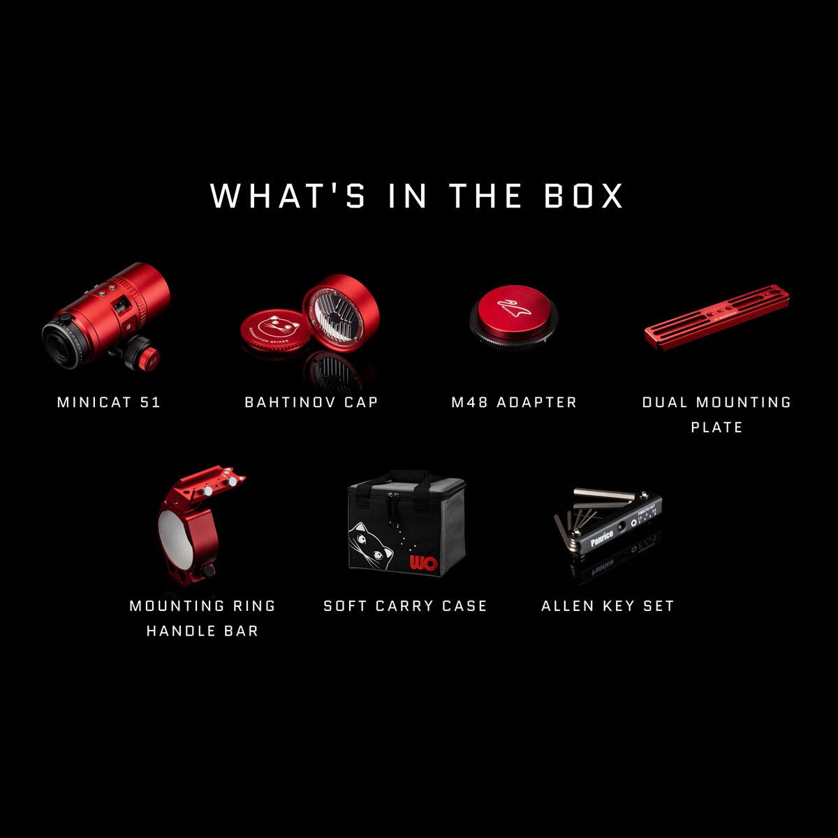 William Optics MiniCat 51 - What's in the Box