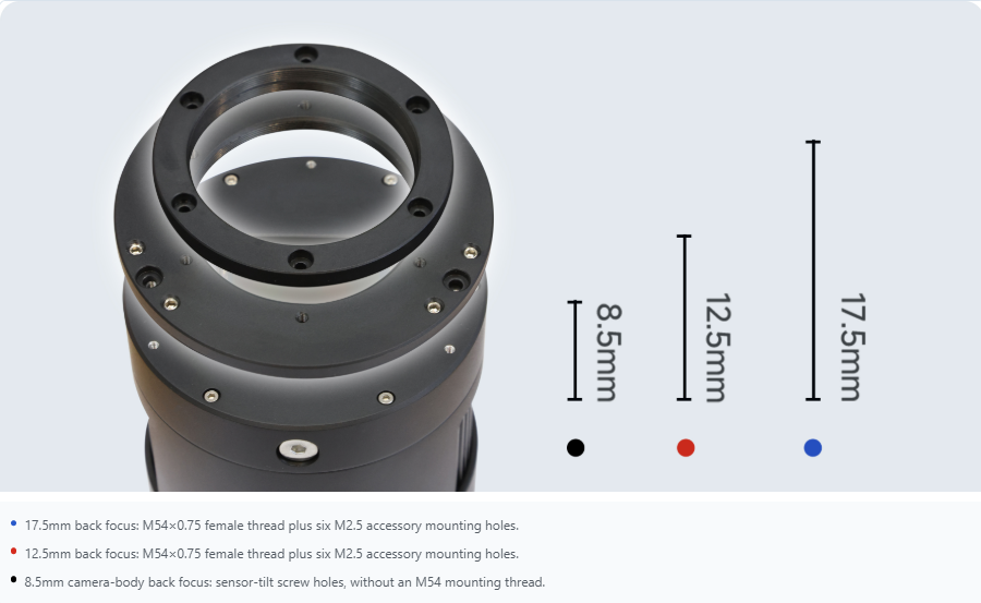 ToupTek SkyEye24AC Plus Color DSO Cooled Camera - SHORTER BACK FOCUS
