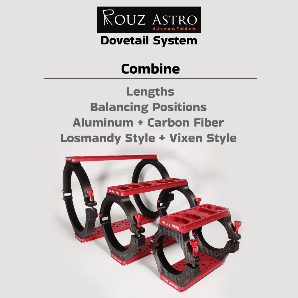 Telescope Dovetail Plate System by Rouz Astro