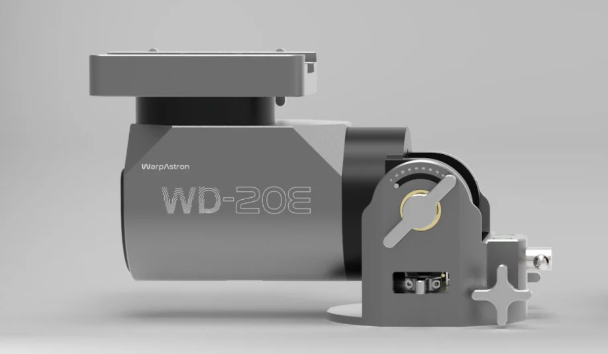  WARPDRIVE WD-20E mount head side profile. 