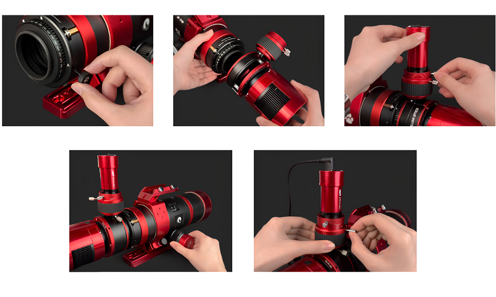 William Optics Elite Off-Axis Guider with M48 Threaded Filter Drawer Kit guide camera installation