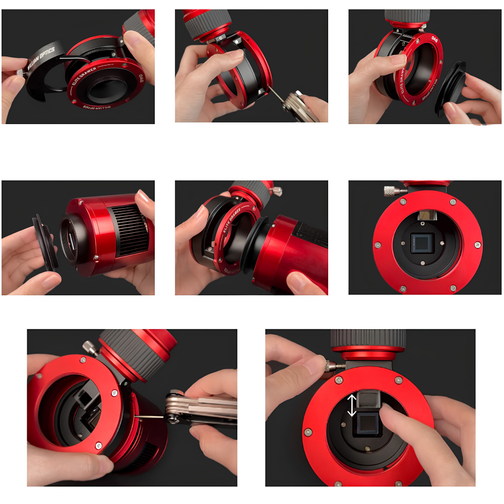 William Optics Elite Off-Axis Guider with M48 Threaded Filter Drawer Kit camera installation