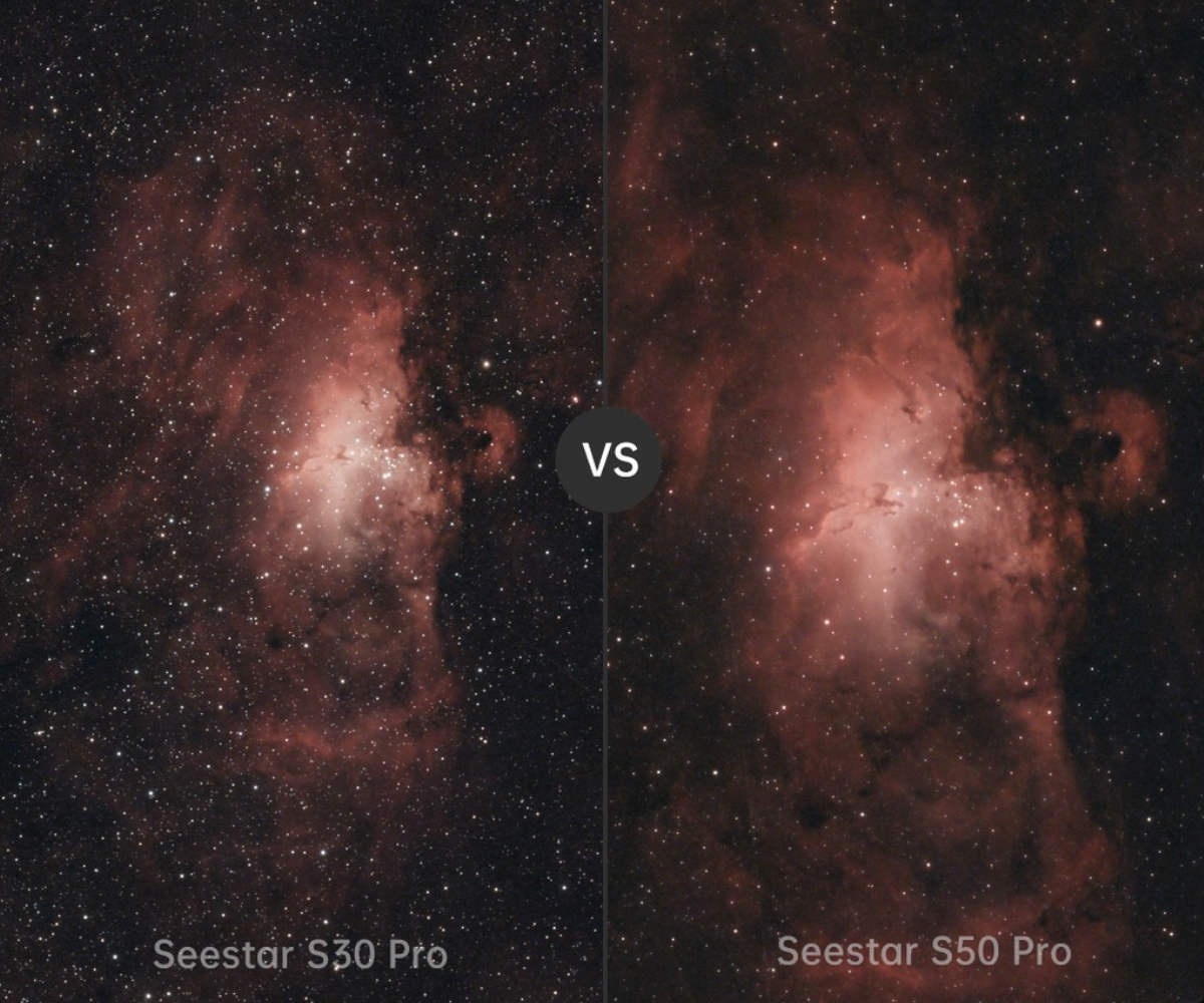 ZWO Seestar S50 DSO mosaic stitching for more detail. 