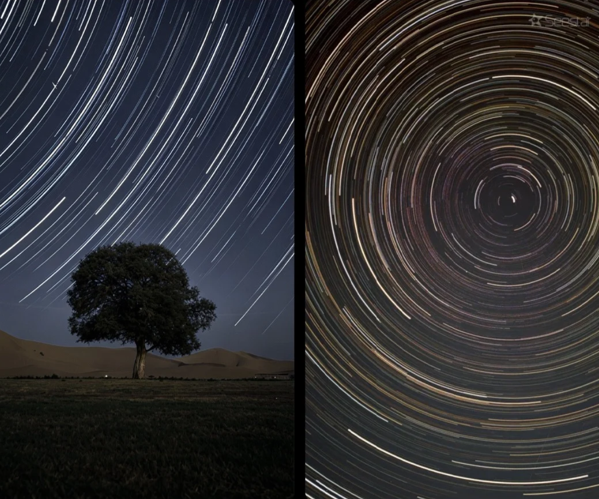 ZWO Seestar S50 built-in star trail imaging. 