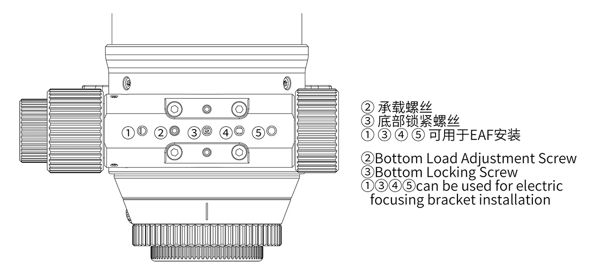 Askar SQA60 Pro Refractor Telescope APO Sextuplet - Locking Diagram