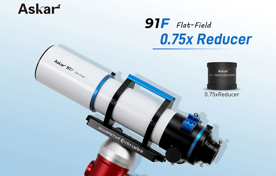 Askar 0.75x Reducer for 60F Refractor Telescopes 