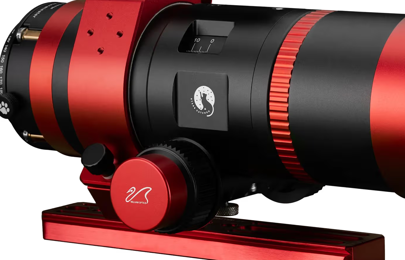 William Optics Ultra-Cat 56mm f/4.8 Petzval Refractor Telescope internal design and rack and pinion focuser 