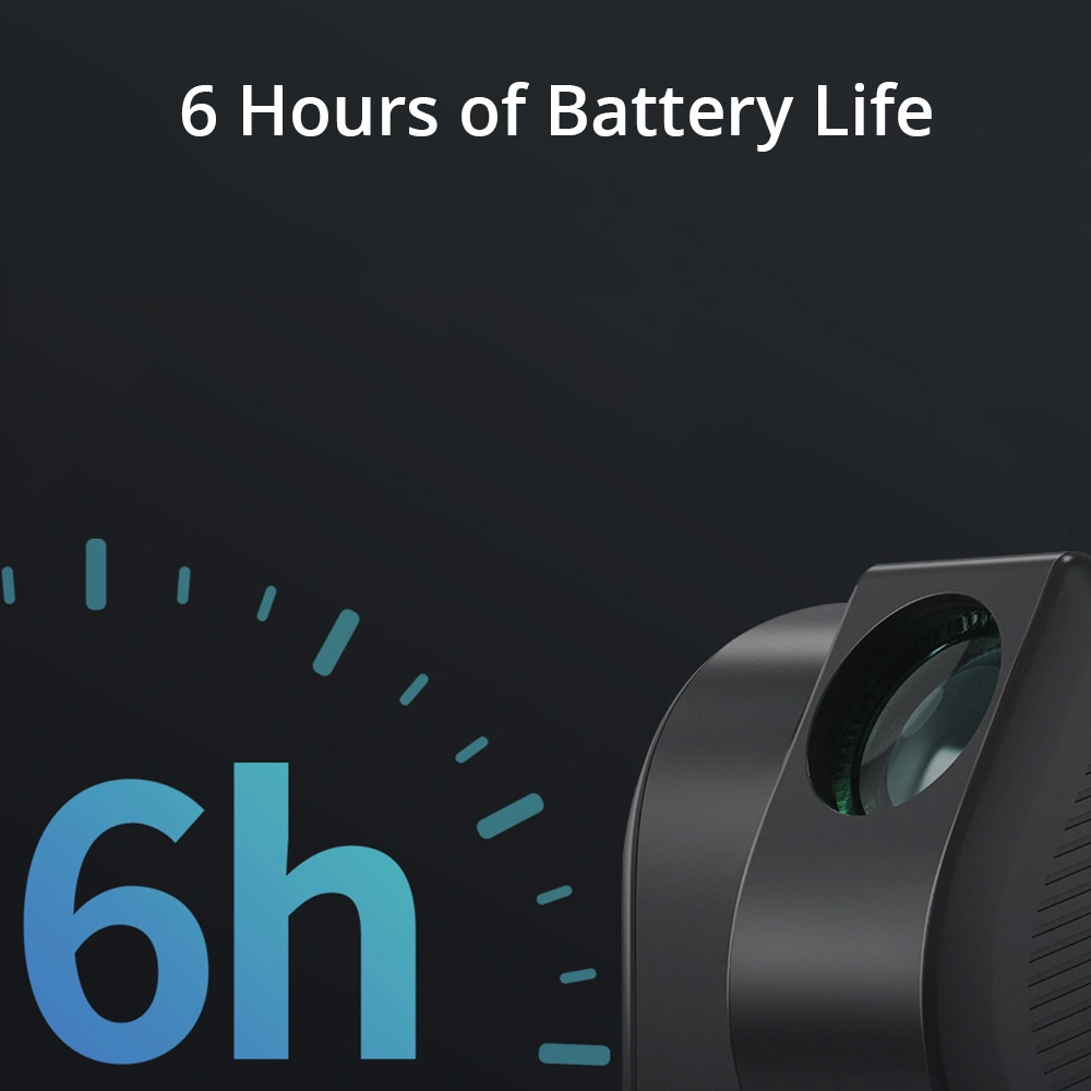 Seestar S50 has 6 hours of battery life thanks to its large lithium ion battery