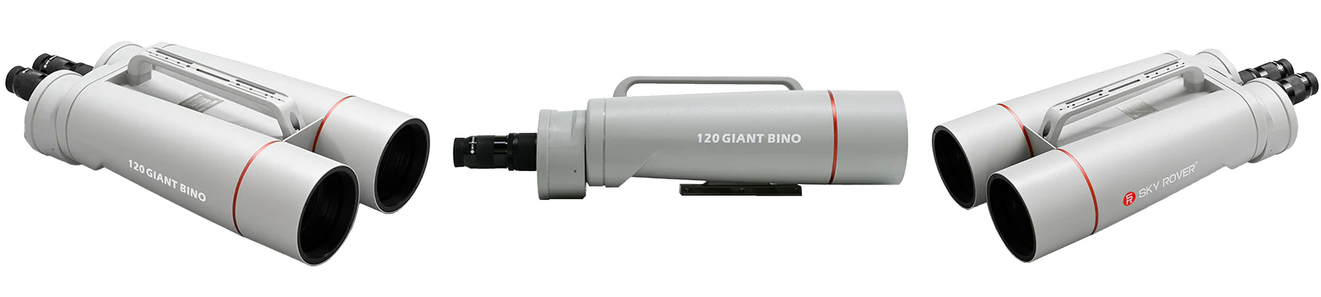 Sky Rover 70mm Giant Binoculars banner showcasing all sides 