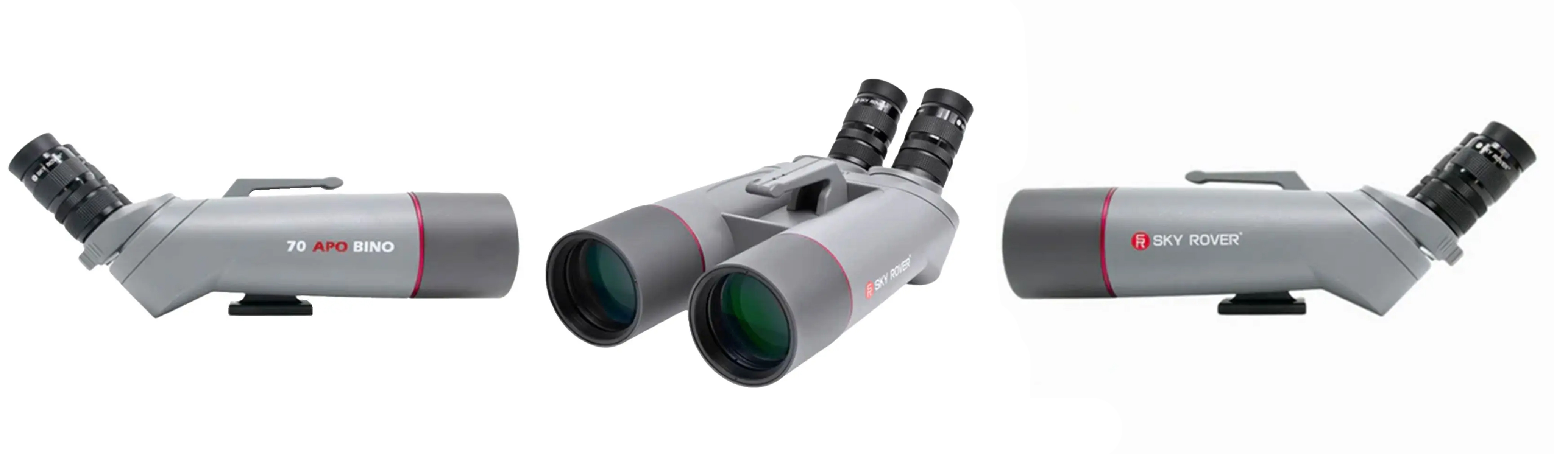 Sky Rover 70mm Giant Binoculars banner showcasing all sides 