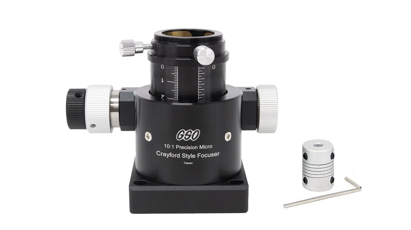 GSO 1.25" EAF Compatible Crayford Focuser for Reflectors with EAF coupler that is sold seperately.