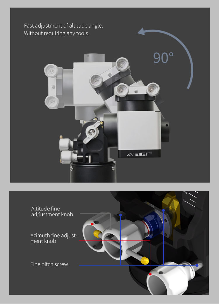 EM31 Pro Strain Wave Equatorial Mount - Easy operation -&nbsp;Efficient and delicate operation