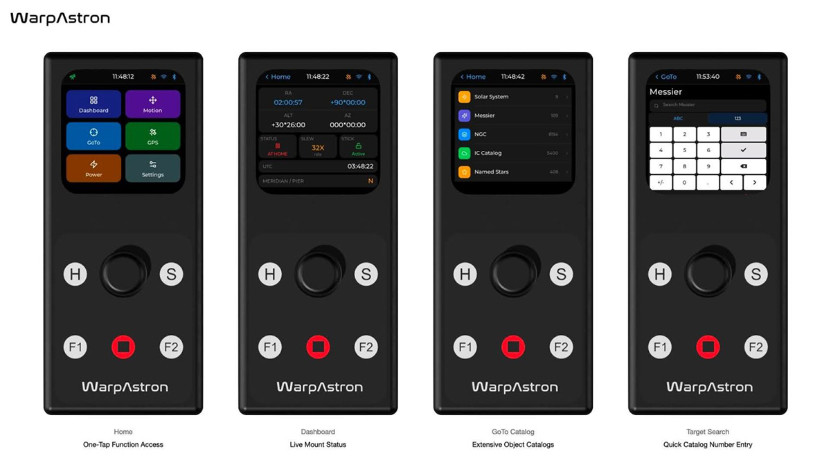  WARPDRIVE WD-20E OLED touchscreen hand controller.