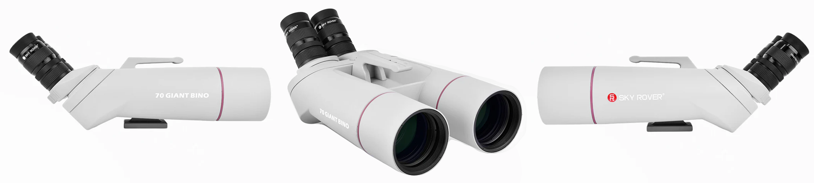 Sky Rover 70mm Giant Binoculars banner showcasing all sides 