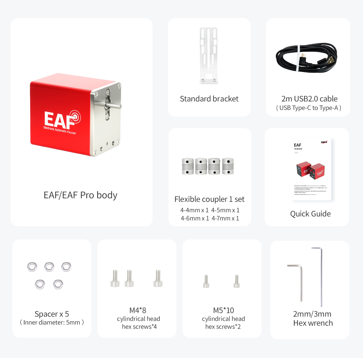ZWO EAF Pro: What's in the Box