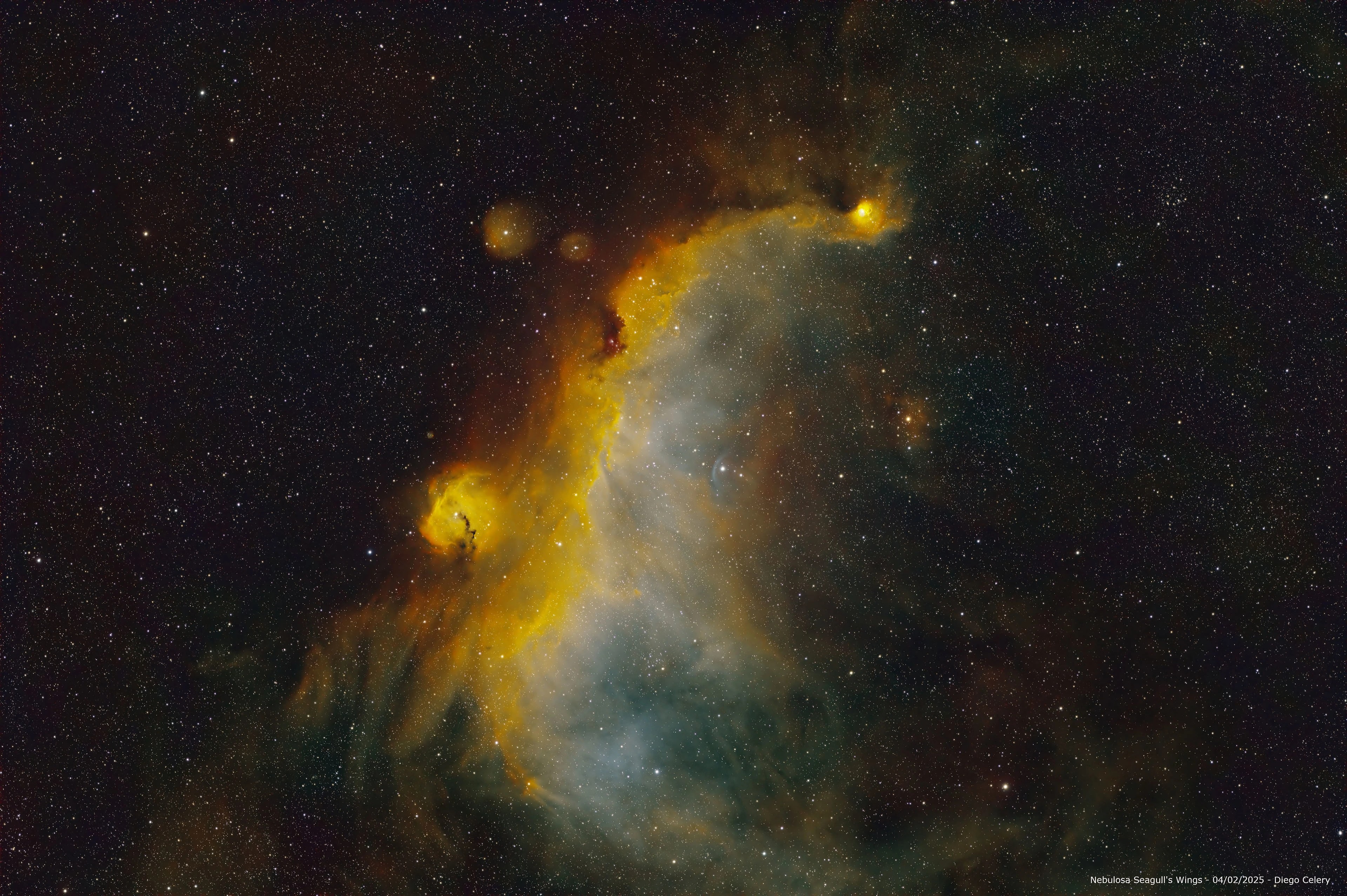 Example nebula image using the Askar SQA55 Petzval refractor for deep-space astrophotography provided by Askar/
