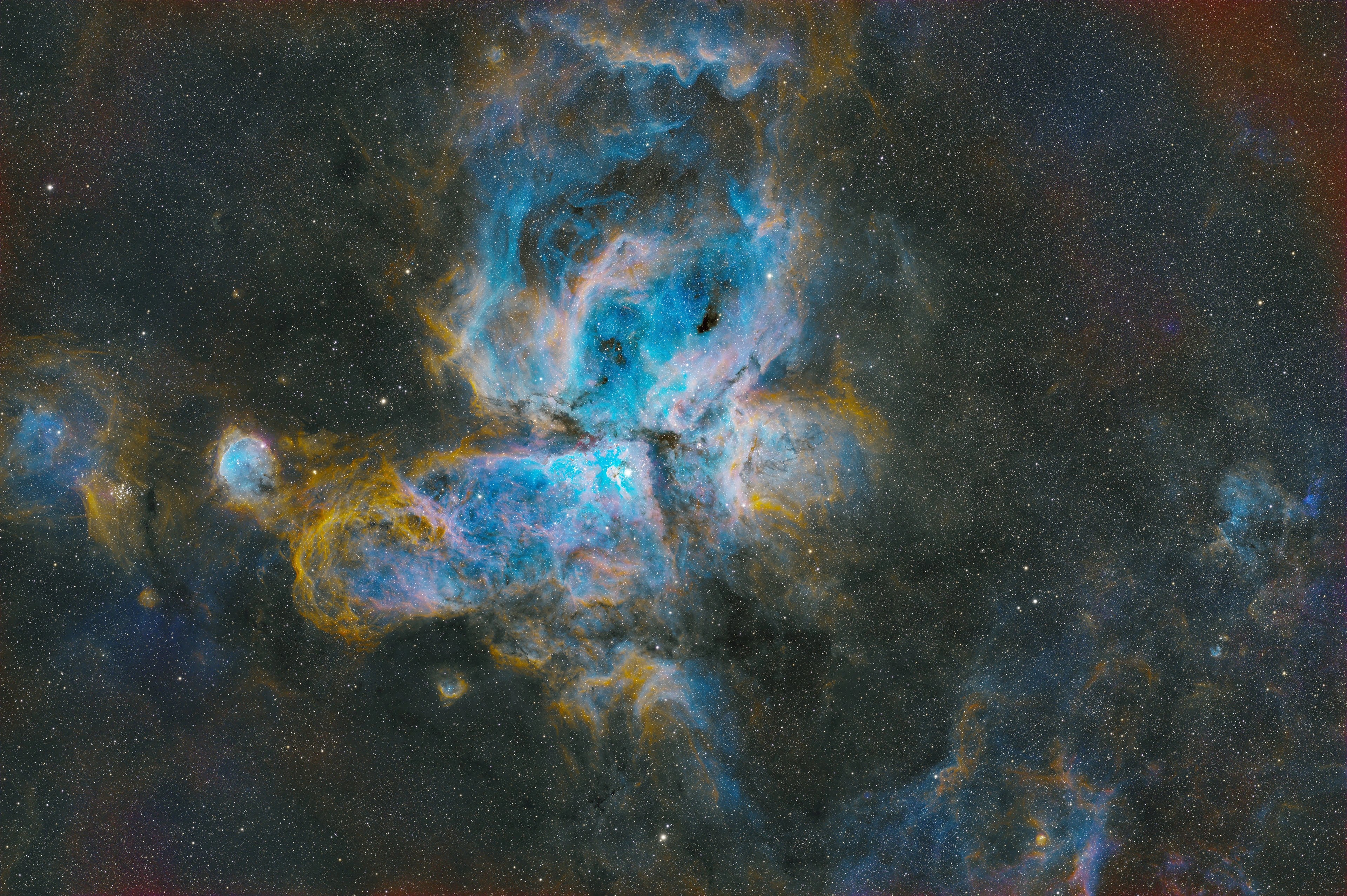 Example nebula image using the Askar SQA55 Petzval refractor for deep-space astrophotography provided by Askar/