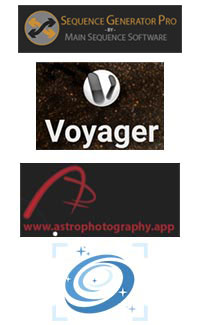 Sequence Generator Pro (SGPro), Voyager Astrophotography Automation, Astrophotography Tool (APT), Nighttime Imaging &lsquo;N&rsquo; Astronomy (N.I.N.A)