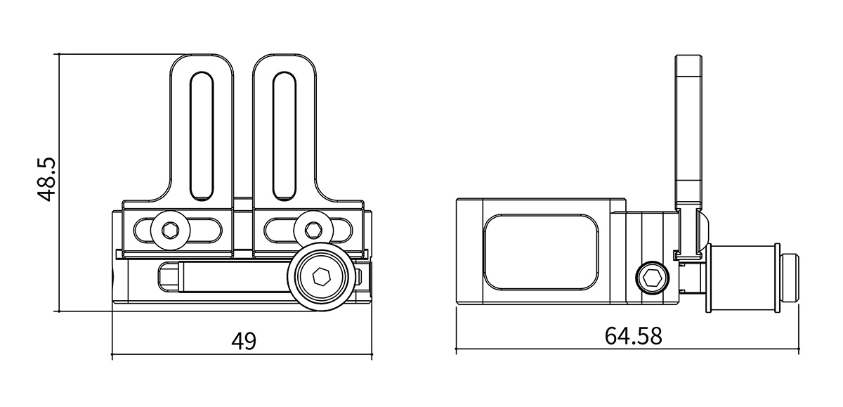 Askar 50P Automatic Focuser - Size Diagram