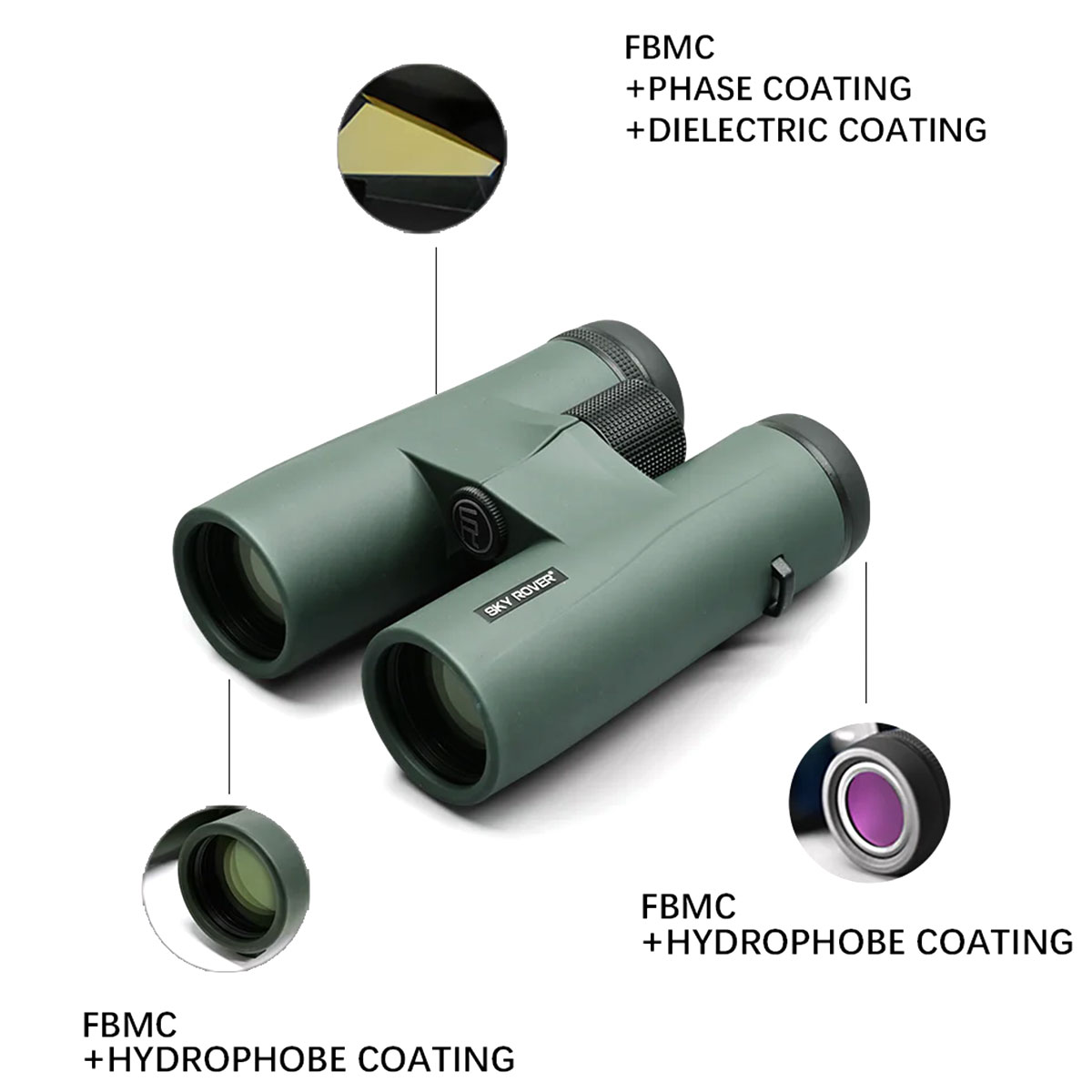 APO Binoculars - FBMC + Phase Coating + Dielectric Coating
