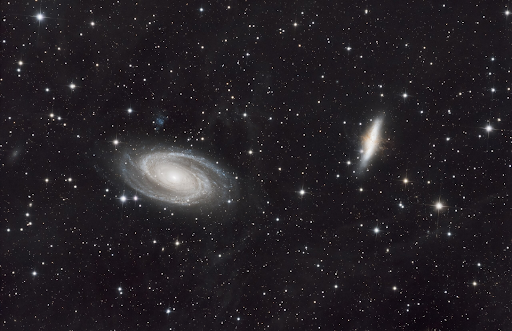 Messier 81 and 82 - Bode&rsquo;s Galaxy & The Cigar Galaxy